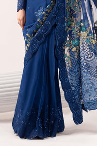 Maria B | Luxury Formals | SF-EF26-69-Blue by Maria B - Designer Dress  - Type : Ladies Clothes - Available at Libayah - 100% Original 