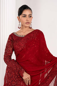 Maria B | Luxury Formals | SF-EF26-70-Red by Maria B - Designer Dress  - Type : Ladies Clothes - Available at Libayah - 100% Original 