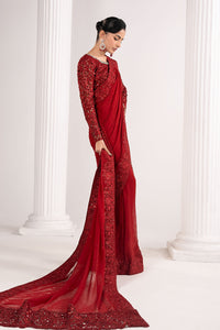 Maria B | Luxury Formals | SF-EF26-70-Red by Maria B - Designer Dress  - Type : Ladies Clothes - Available at Libayah - 100% Original 