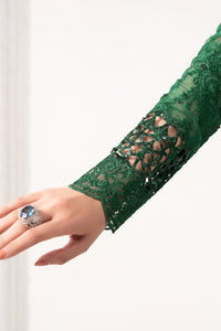 Maria B | Luxury Formals | SF-EF26-73-Green by Maria B - Designer Dress  - Type : Ladies Clothes - Available at Libayah - 100% Original 