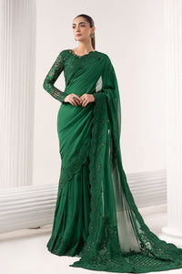 Maria B | Luxury Formals | SF-EF26-73-Green by Maria B - Designer Dress  - Type : Ladies Clothes - Available at Libayah - 100% Original 