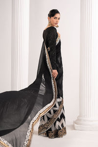 Maria B | Luxury Formals | SF-EF26-74-Black by Maria B - Designer Dress  - Type : Ladies Clothes - Available at Libayah - 100% Original 