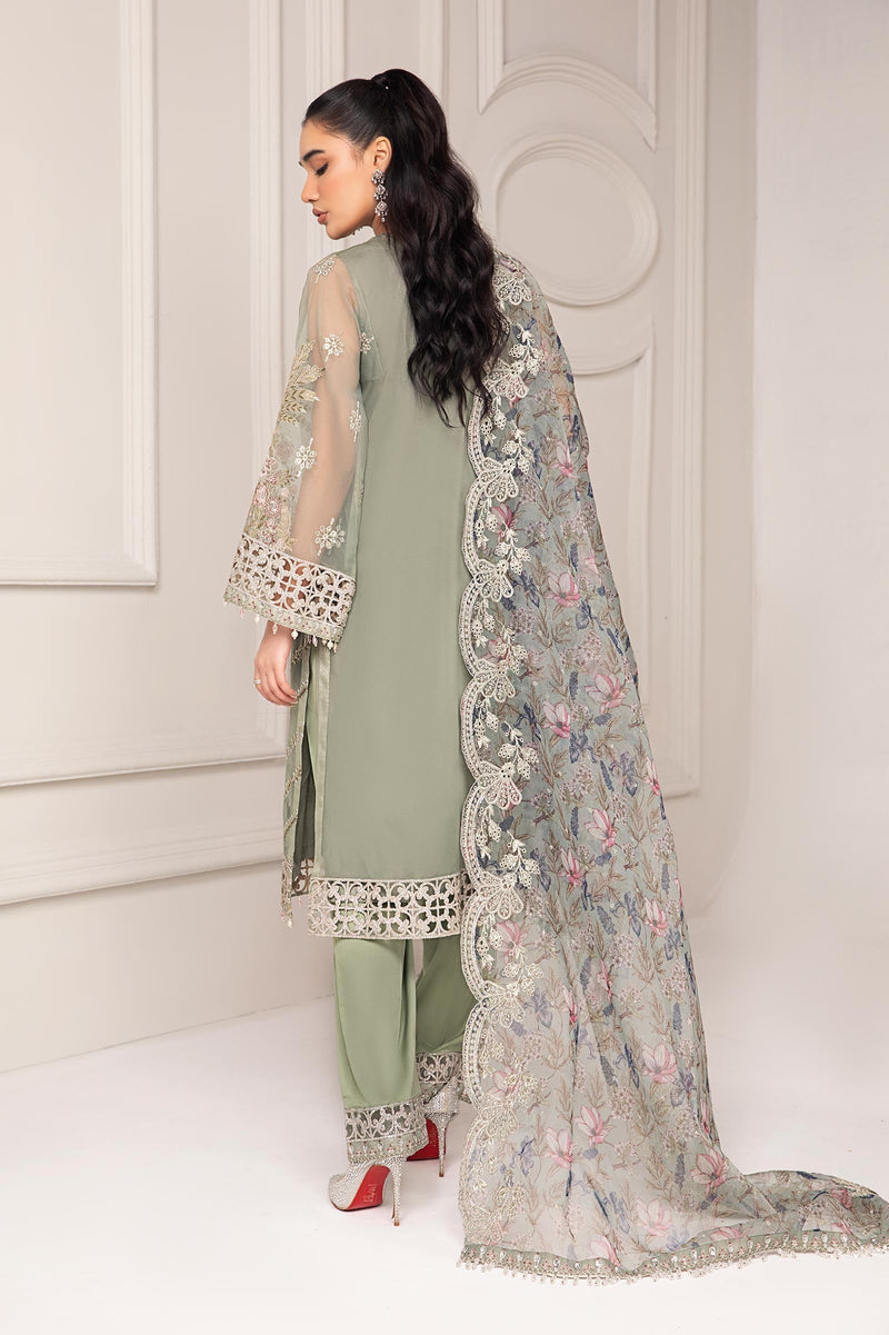 Maria B | Pre Fall Dresses | 3 Piece Embroidered Organza Suit TT by Maria B - Designer Dress  - Type : Ladies Clothes - Available at Libayah - 100% Original 