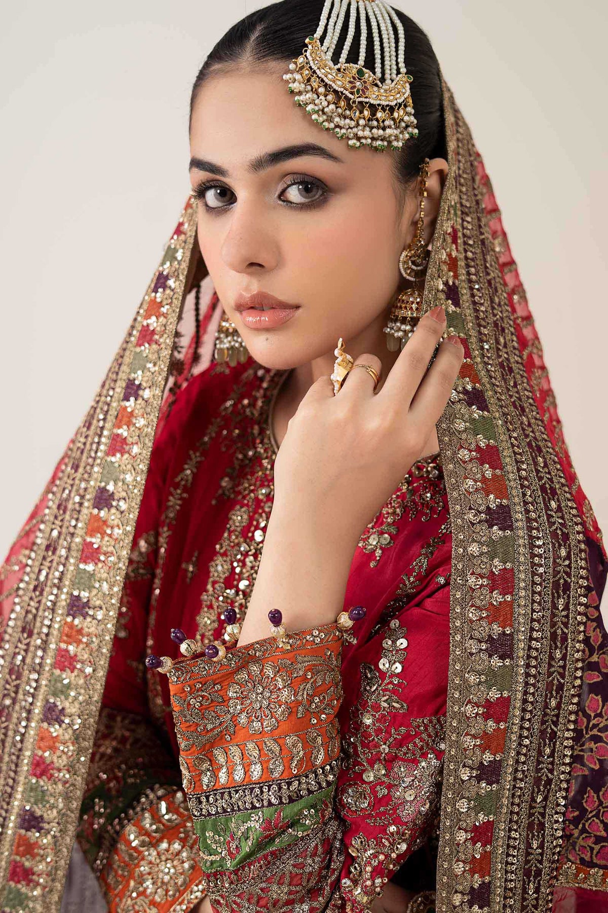 Maria B | Pre Fall 25 | Bamber Raw Silk Suit 14 by Maria B - Designer Dress  - Type : Ladies Clothes - Available at Libayah - 100% Original 