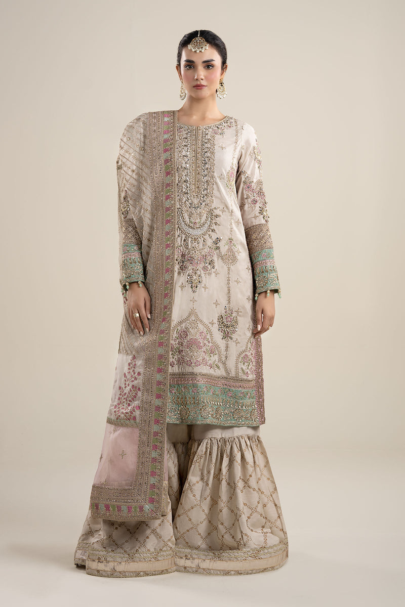 Maria B | Pre Fall Dresses | 3 Piece Embroidered Bamber Raw Silk Suit HH by Maria B - Designer Dress  - Type : Ladies Clothes - Available at Libayah - 100% Original 