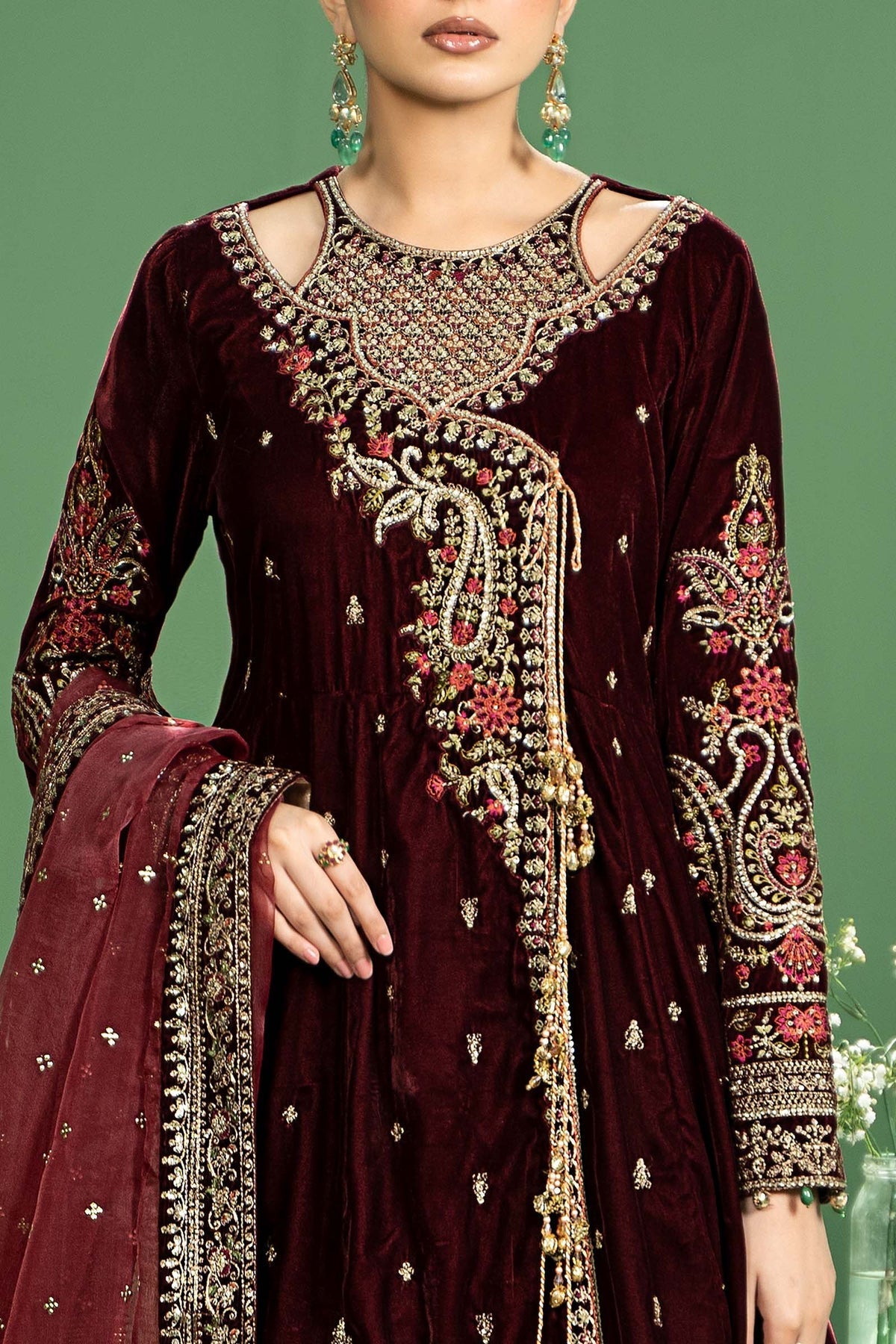 Maria b | Formal Wears | SF-W24-02 by Maria B - Designer Dress - Type: Formal - Available at Libayah - 100% Original