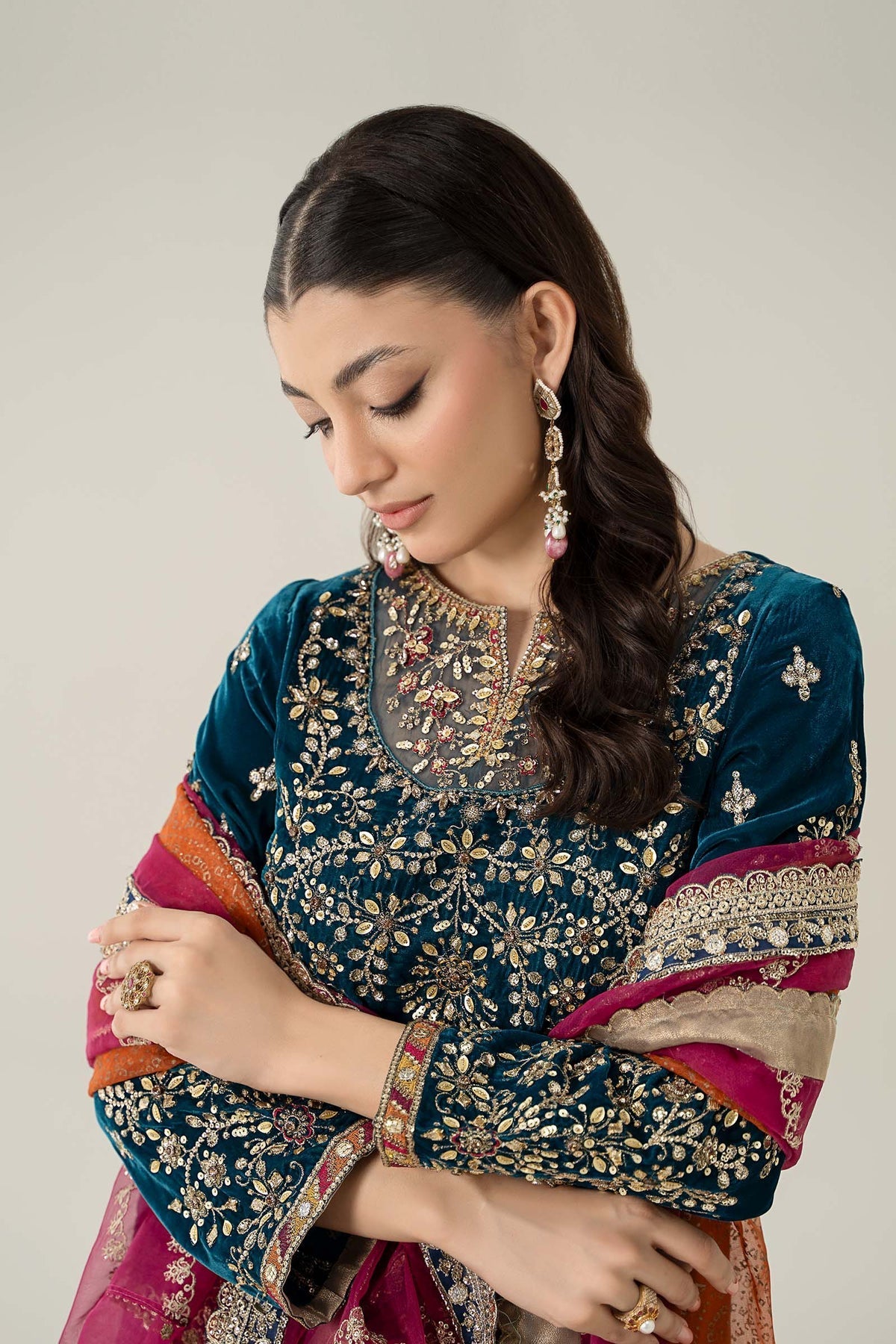 Maria B | Formal Wears | SF-W24-05 by Maria B - Designer Dress - Type: Ladies Clothes - Available at Libayah - 100% Original