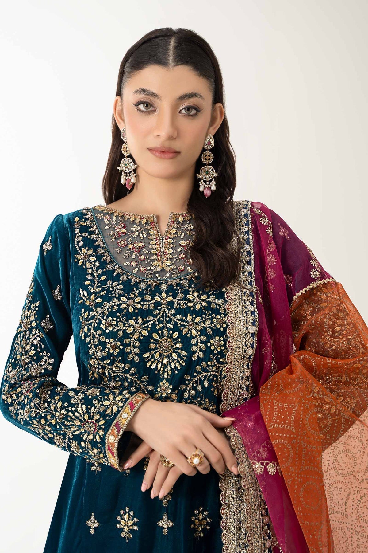 Maria B | Formal Wears | SF-W24-05 by Maria B - Designer Dress - Type: Ladies Clothes - Available at Libayah - 100% Original