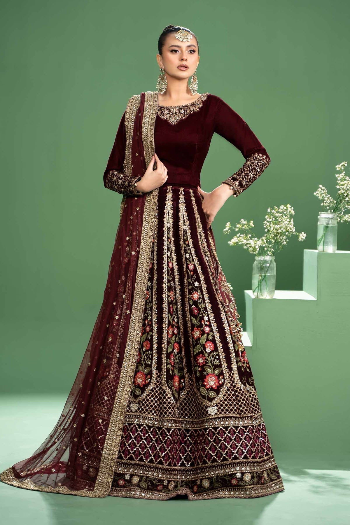Maria b | Formal Wears | SF-W24-17 by Maria B - Designer Dress - Type: Formal - Available at Libayah - 100% Original