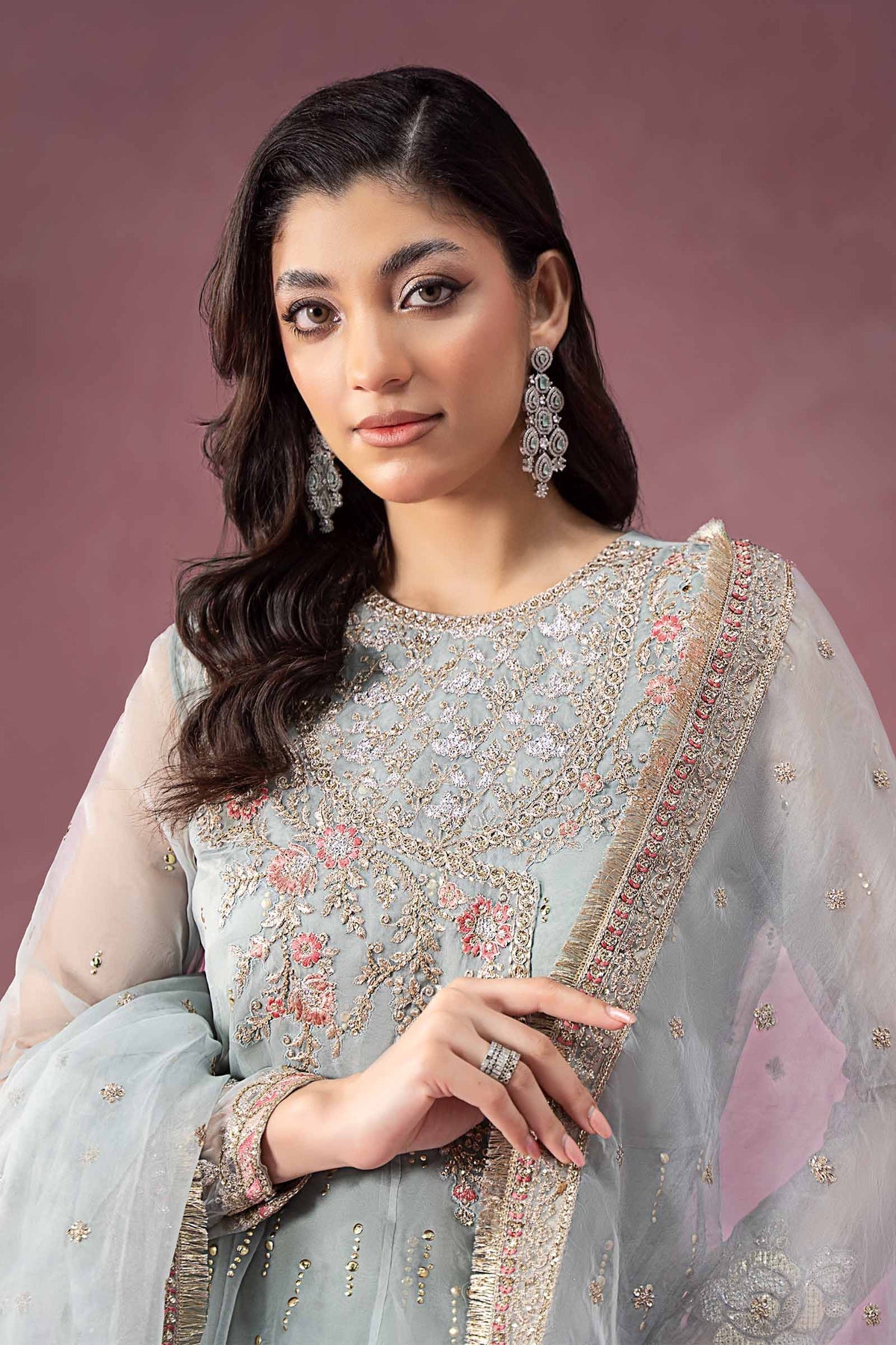 Maria B | Formal Wears | SF-W24-19 by Maria B - Designer Dress - Type: Ladies Clothes - Available at Libayah - 100% Original