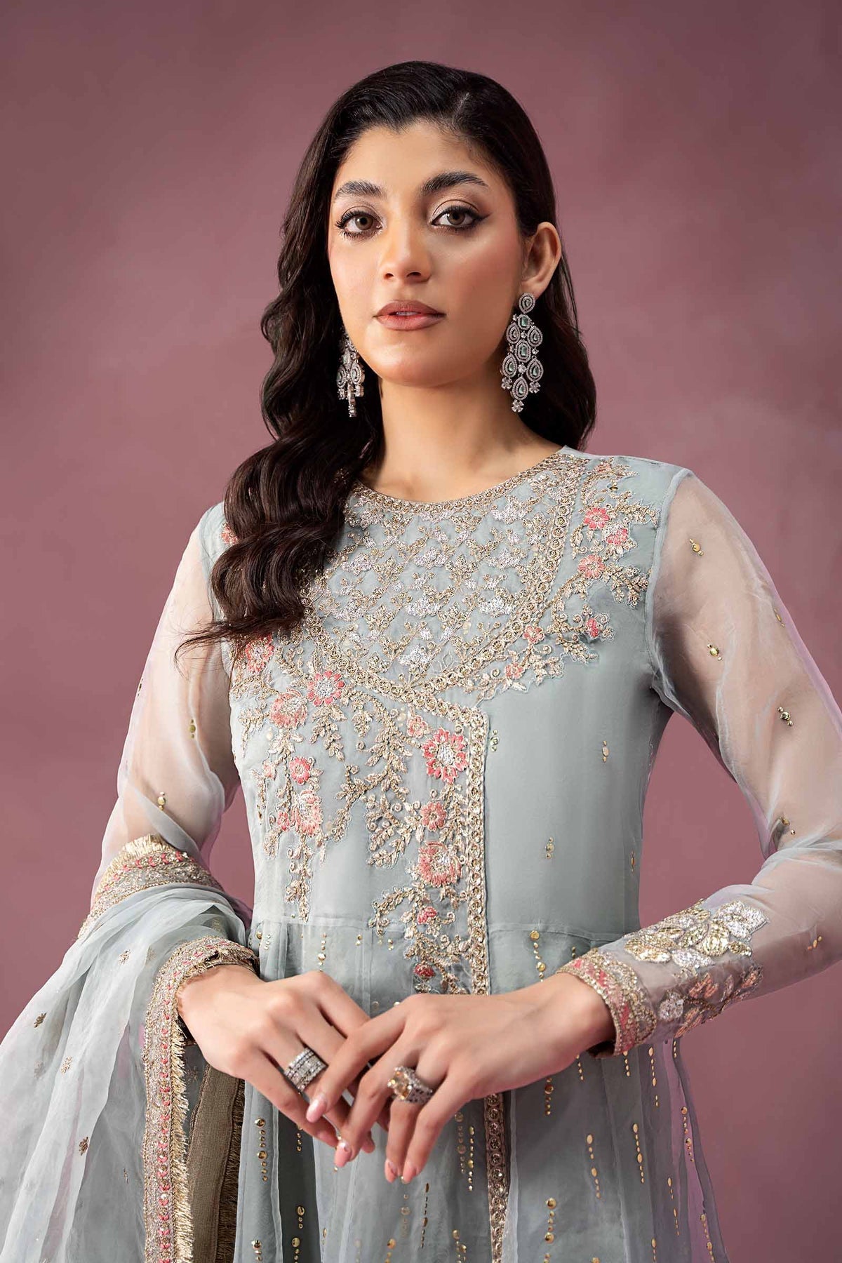 Maria B | Formal Wears | SF-W24-19 by Maria B - Designer Dress - Type: Ladies Clothes - Available at Libayah - 100% Original