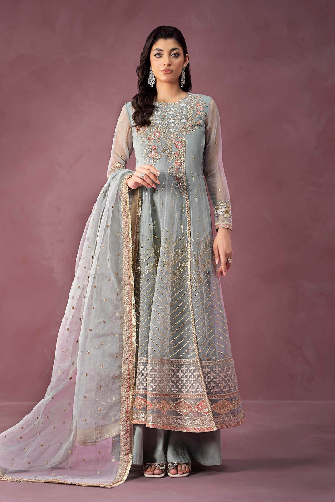 Maria B | Formal Wears | SF-W24-19 by Maria B - Designer Dress - Type: Ladies Clothes - Available at Libayah - 100% Original