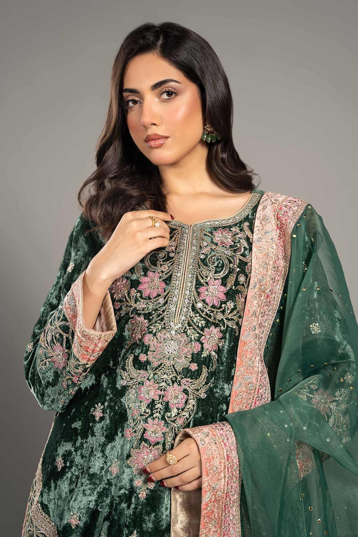 Maria B | Formal Wears | SF-W24-21 by Maria B - Designer Dress - Type: Ladies Clothes - Available at Libayah - 100% Original