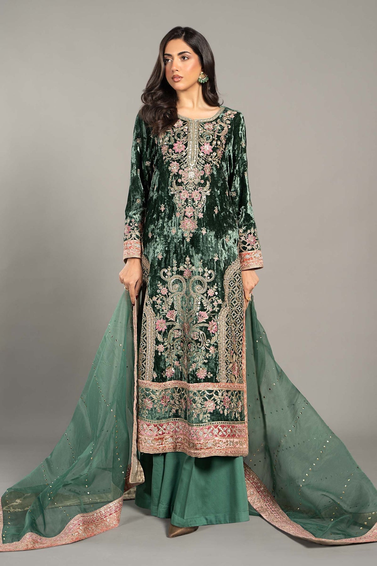 Maria B | Formal Wears | SF-W24-21 by Maria B - Designer Dress - Type: Ladies Clothes - Available at Libayah - 100% Original