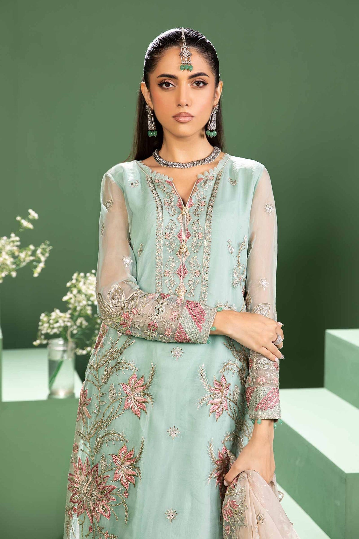 Maria b | Formal Wears | SF-W24-27 by Maria B - Designer Dress - Type: Formal - Available at Libayah - 100% Original