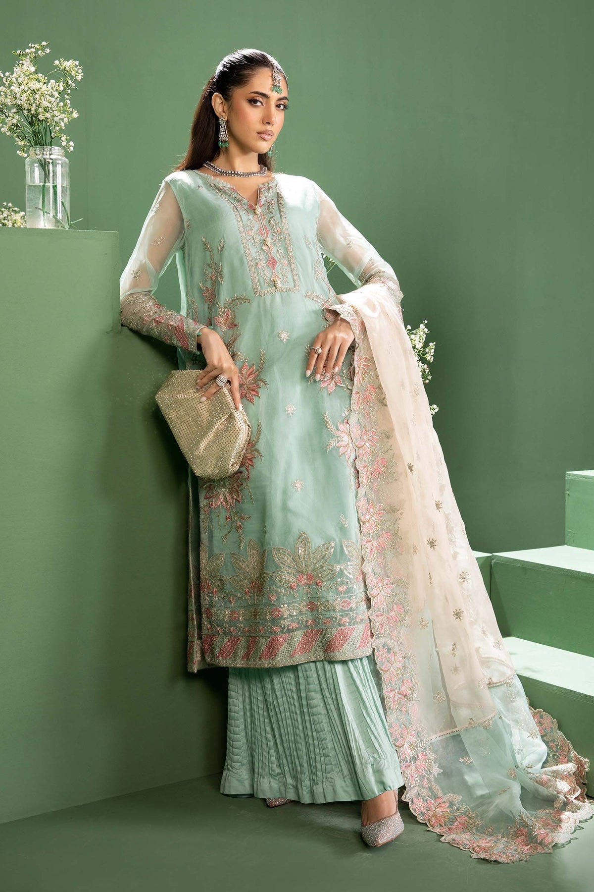 Maria b | Formal Wears | SF-W24-27 by Maria B - Designer Dress - Type: Formal - Available at Libayah - 100% Original