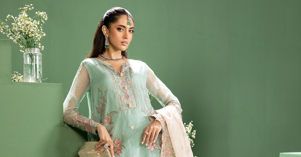 Maria b | Formal Wears | SF-W24-27 by Maria B - Designer Dress - Type: Formal - Available at Libayah - 100% Original