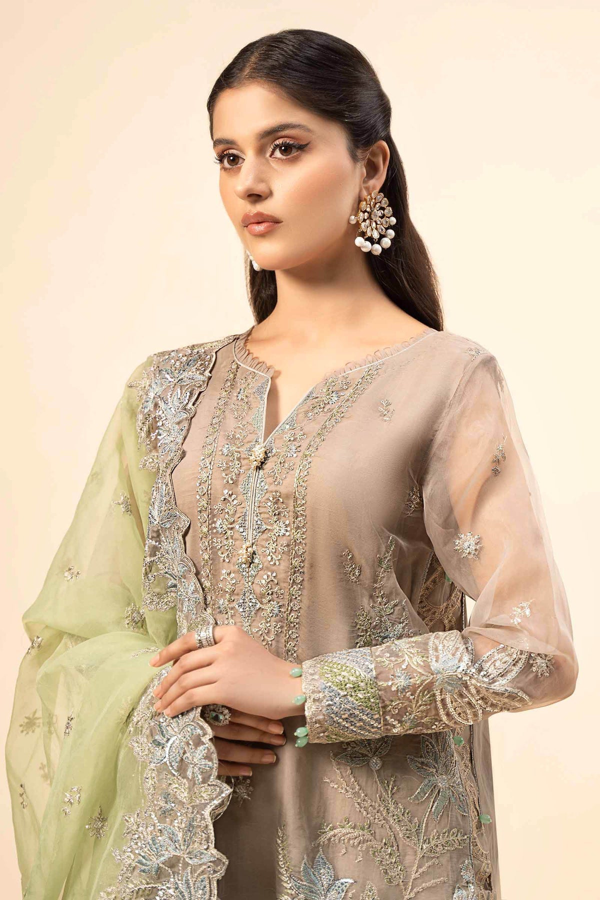 Maria B | Formal Wears | SF-W24-27 by Maria B - Designer Dress - Type: Ladies Clothes - Available at Libayah - 100% Original