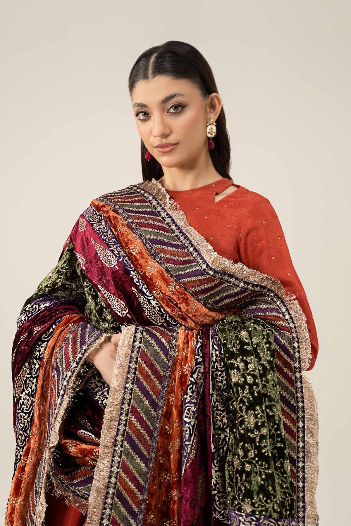 Maria B | Formal Wears | SF-W24-30 by Maria B - Designer Dress - Type: Ladies Clothes - Available at Libayah - 100% Original