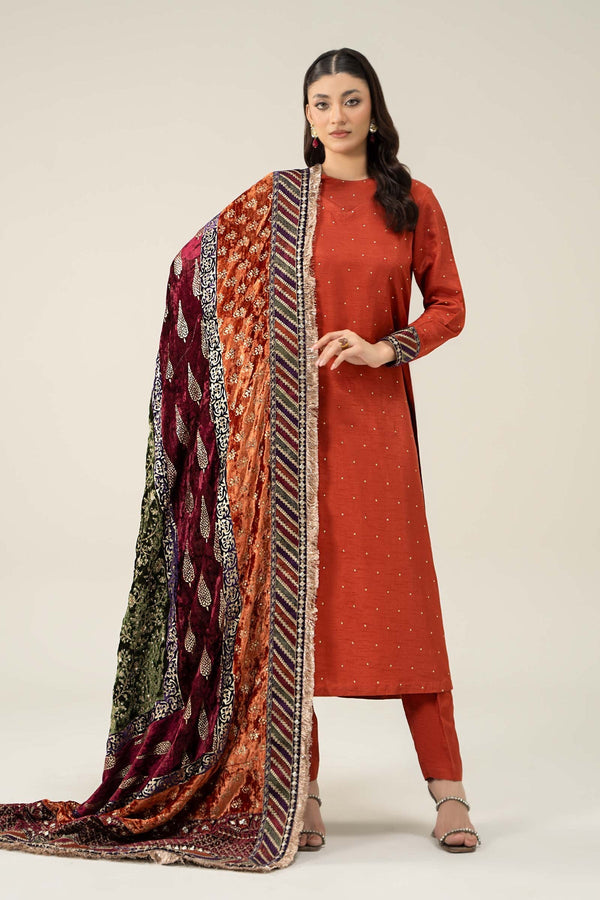 Maria B | Formal Wears | SF-W24-30 by Maria B - Designer Dress - Type: Ladies Clothes - Available at Libayah - 100% Original