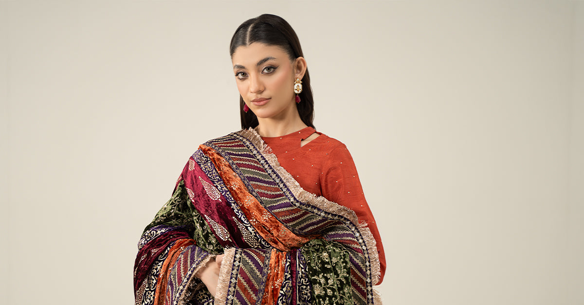 Maria B | Formal Wears | SF-W24-30 by Maria B - Designer Dress - Type: Ladies Clothes - Available at Libayah - 100% Original