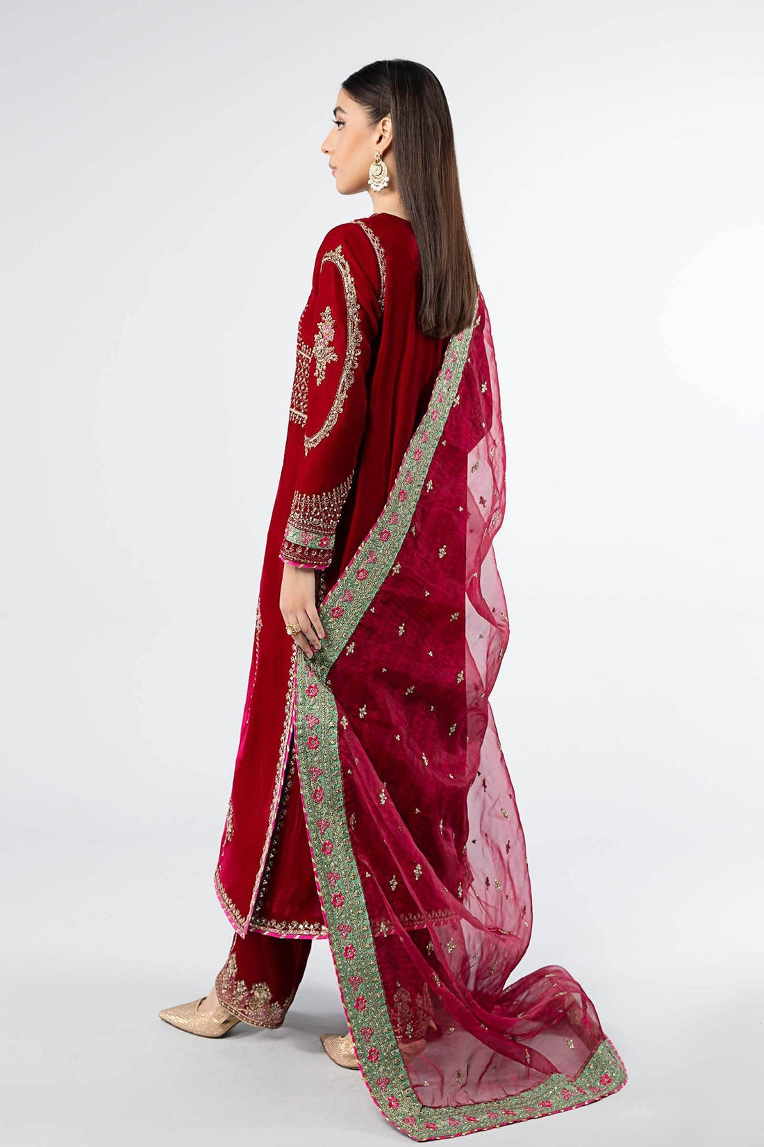 Maria B | Formal Wears | SF-W24-34 by Maria B - Designer Dress - Type: Ladies Clothes - Available at Libayah - 100% Original