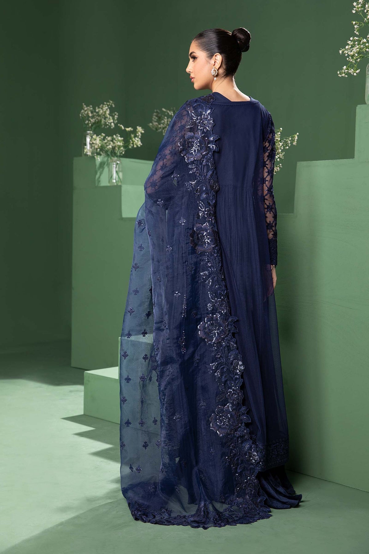 Maria B | Formal Wears | SF-W24-44 by Maria B - Designer Dress - Type: Ladies Clothes - Available at Libayah - 100% Original