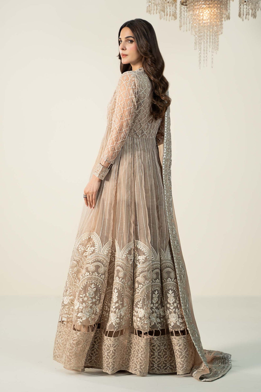 Maria B | Formal Wears | Organza Suit | SF-W24-70 by Maria B - Designer Dress - Type: Ladies Clothes - Available at Libayah - 100% Original