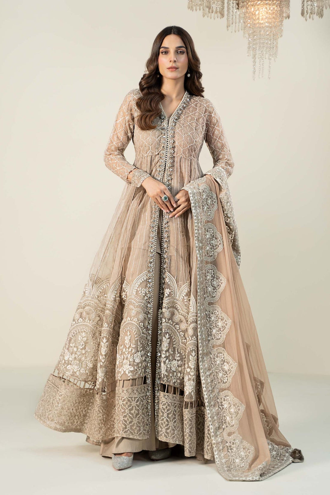Maria B | Formal Wears | Organza Suit | SF-W24-70 by Maria B - Designer Dress - Type: Ladies Clothes - Available at Libayah - 100% Original