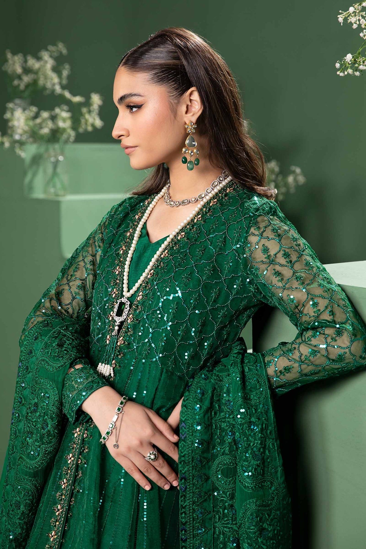 Maria b | Formal Wears | SF-W24-70 by Maria B - Designer Dress - Type: Formal - Available at Libayah - 100% Original