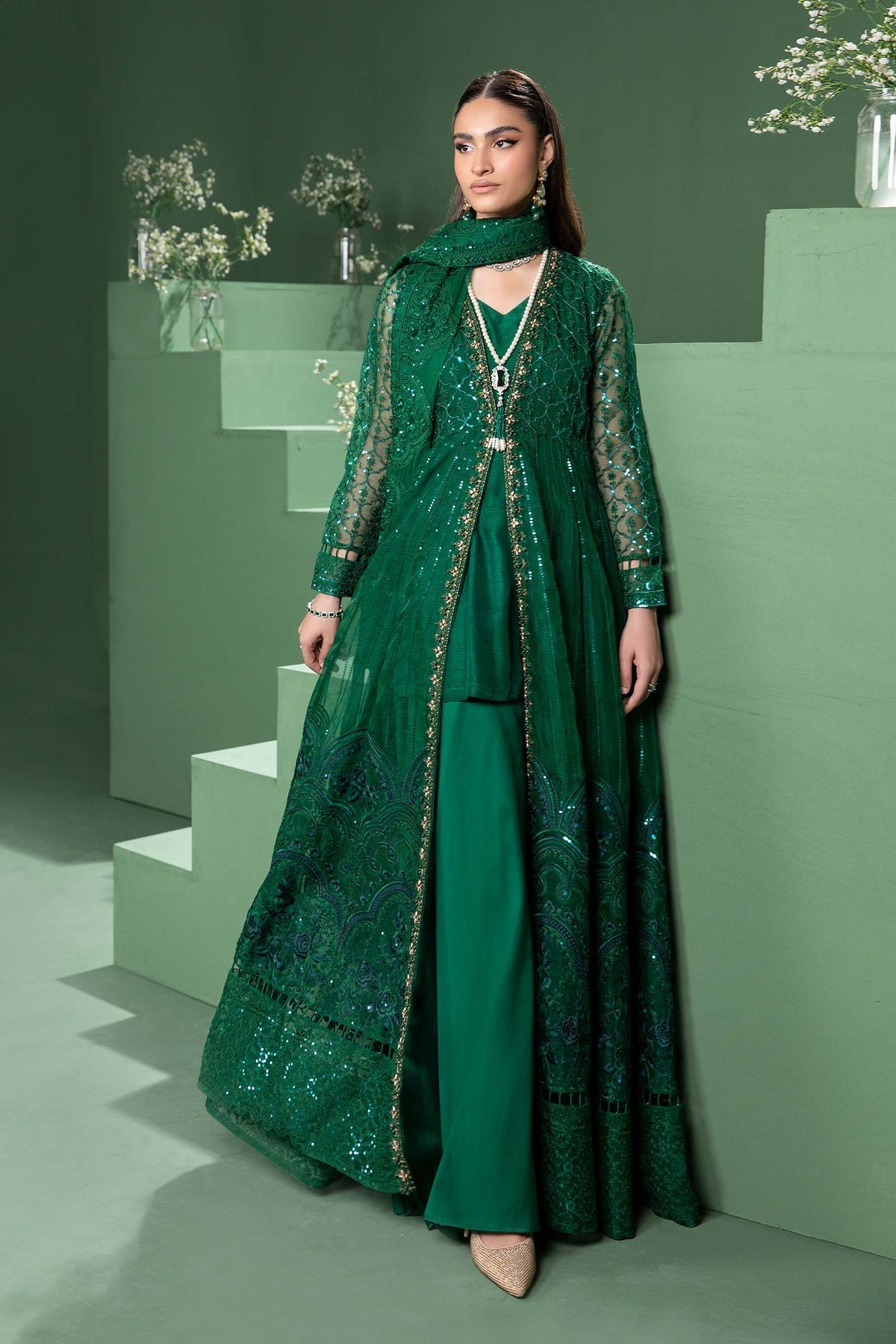 Maria b | Formal Wears | SF-W24-70 by Maria B - Designer Dress - Type: Formal - Available at Libayah - 100% Original
