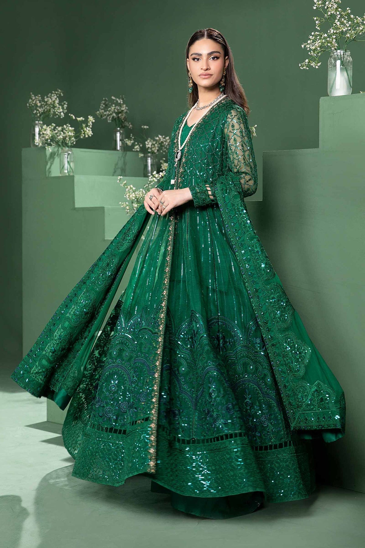Maria b | Formal Wears | SF-W24-70 by Maria B - Designer Dress - Type: Formal - Available at Libayah - 100% Original