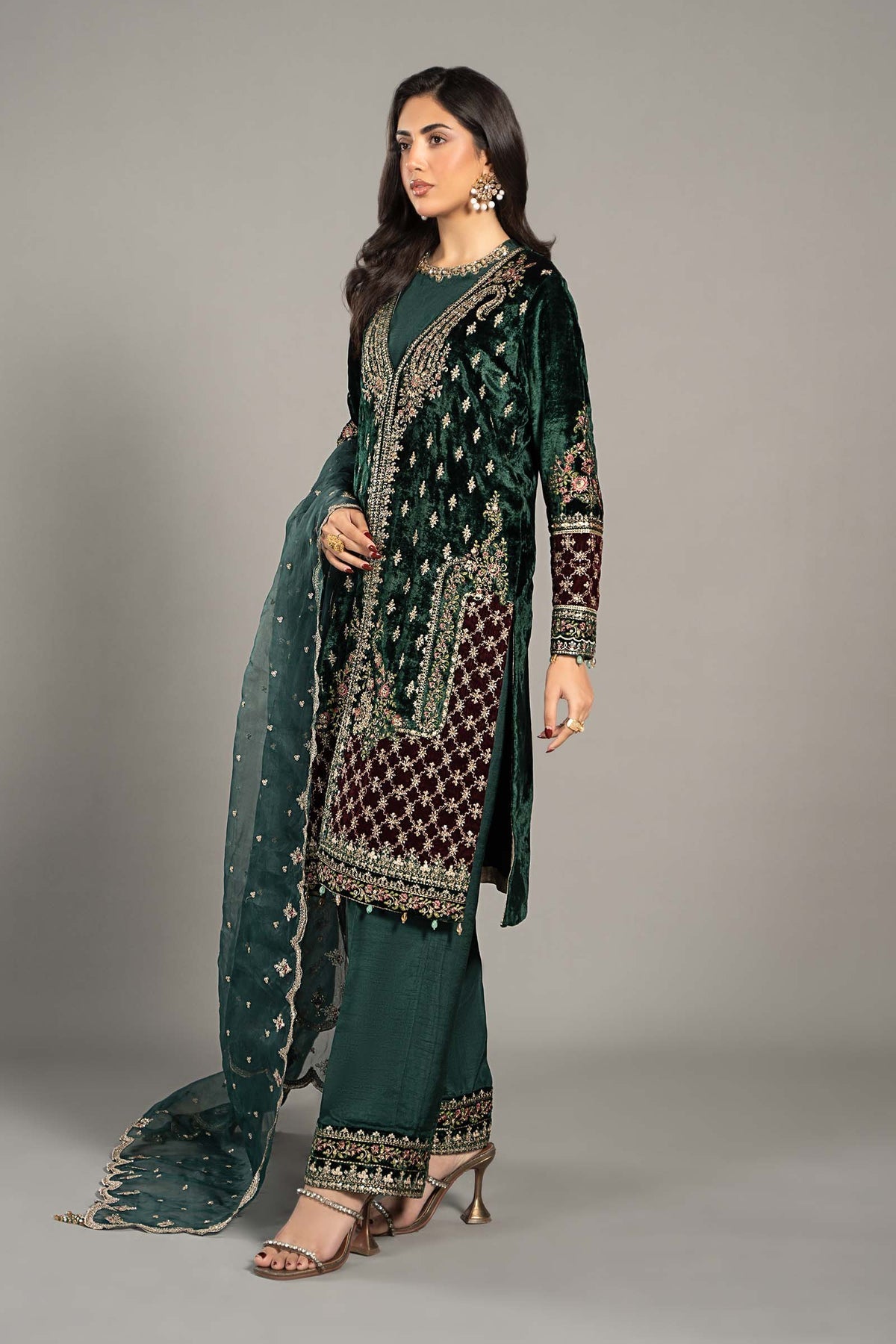 Maria B | Formal Wears | SF-W24-81 by Maria B - Designer Dress - Type: Ladies Clothes - Available at Libayah - 100% Original