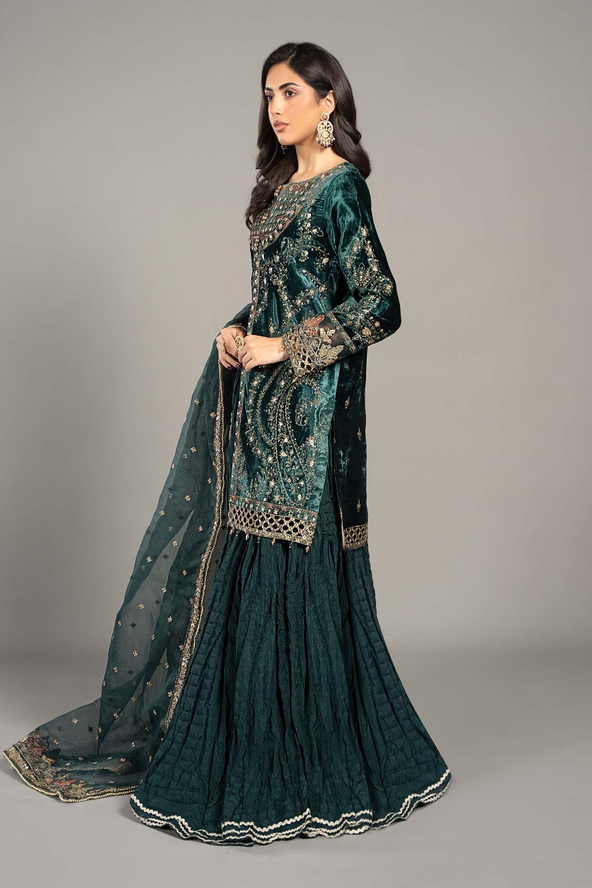 Maria B | Formal Wears | SF-W24-87 by Maria B - Designer Dress - Type: Ladies Clothes - Available at Libayah - 100% Original
