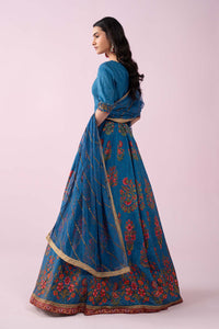 Maria B | Luxury Formals | SF-EF26-04-Blue by Maria B - Designer Dress  - Type : Ladies Clothes - Available at Libayah - 100% Original 