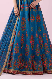 Maria B | Luxury Formals | SF-EF26-04-Blue by Maria B - Designer Dress  - Type : Ladies Clothes - Available at Libayah - 100% Original 