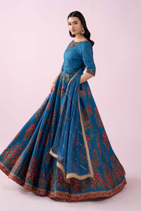 Maria B | Luxury Formals | SF-EF26-04-Blue by Maria B - Designer Dress  - Type : Ladies Clothes - Available at Libayah - 100% Original 