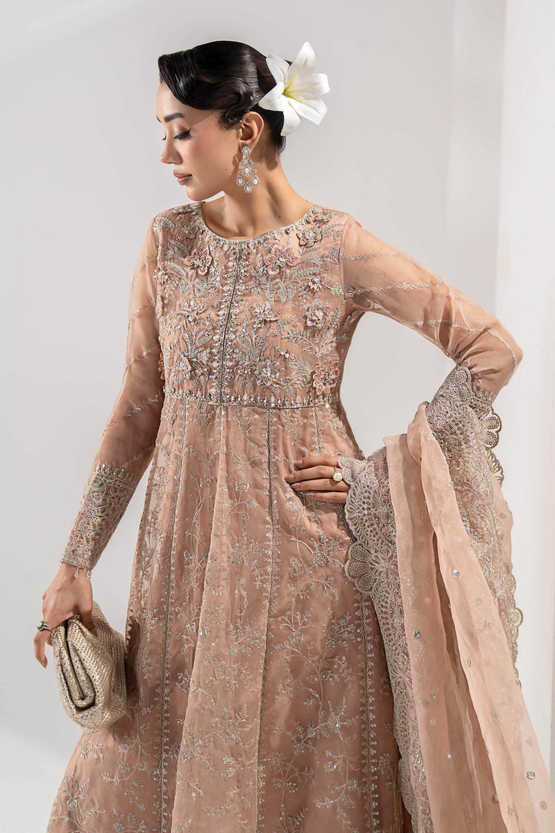 Maria B | Pre Fall Dresses | 3 Piece Embroidered Organza Suit ZS by Maria B - Designer Dress  - Type : Ladies Clothes - Available at Libayah - 100% Original 