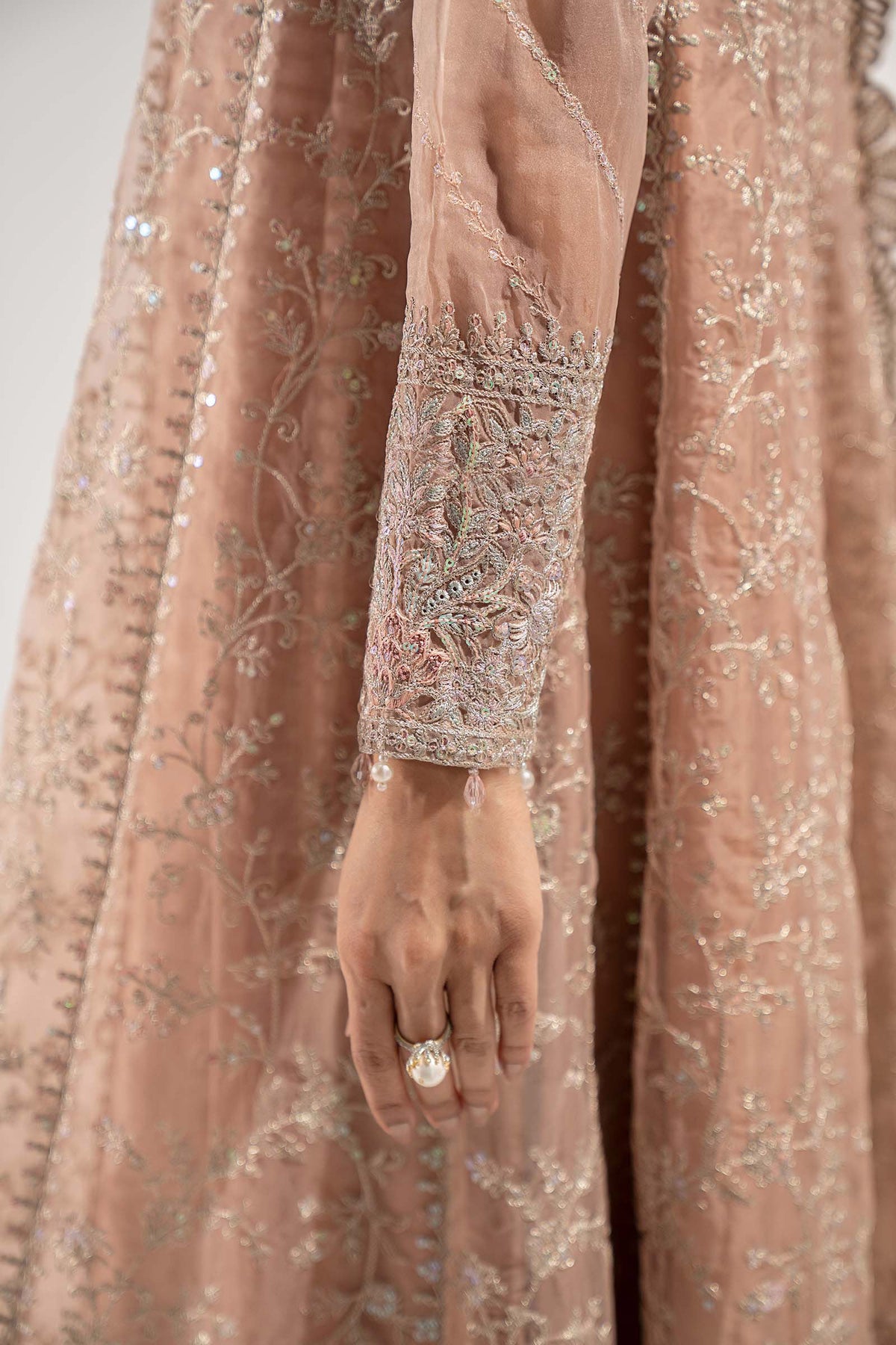 Maria B | Pre Fall Dresses | 3 Piece Embroidered Organza Suit ZS by Maria B - Designer Dress  - Type : Ladies Clothes - Available at Libayah - 100% Original 