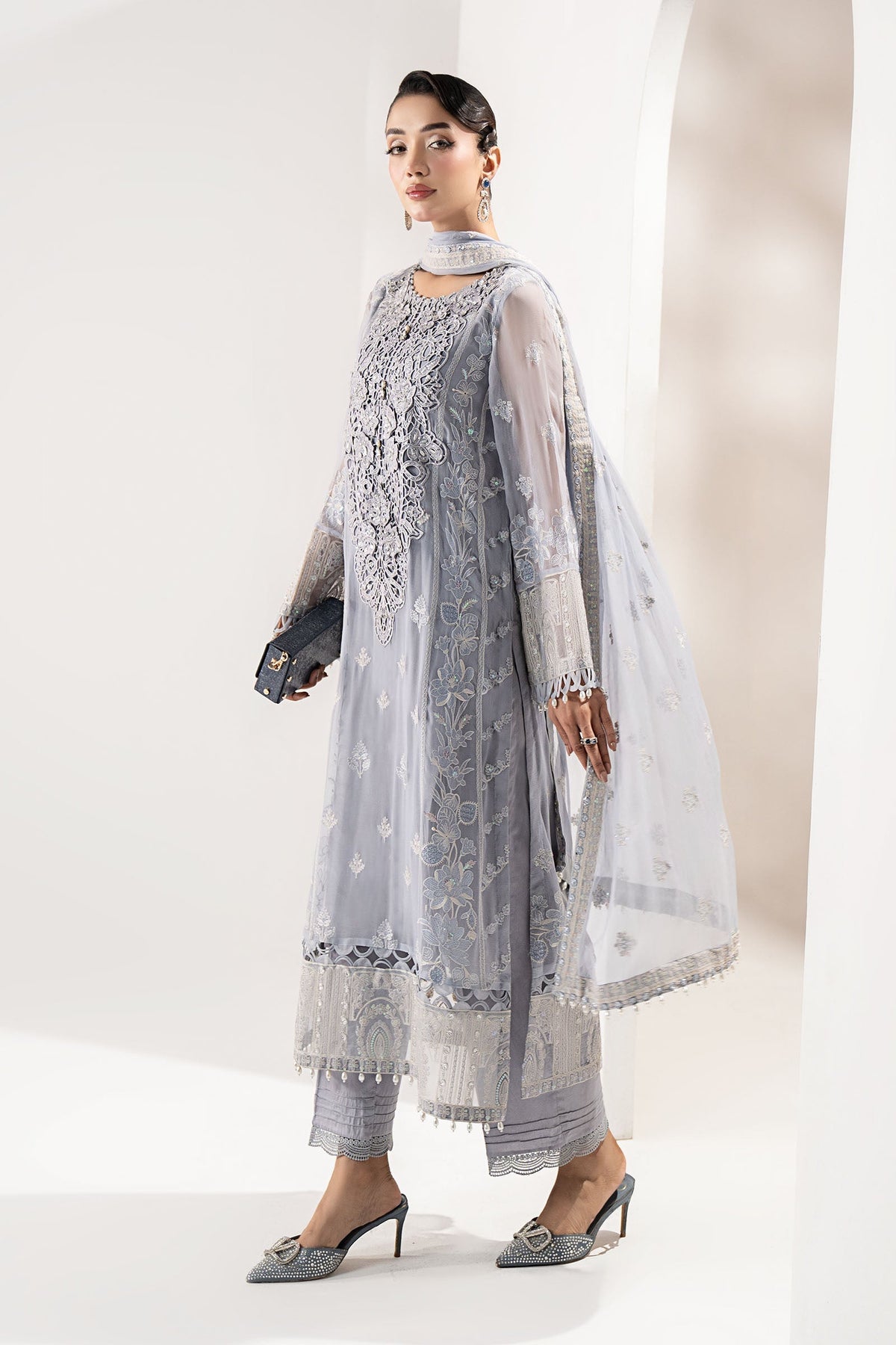 Maria B | Pre fall Dresses | SF-W25-47 I by Maria B - Designer Dress  - Type : Ladies Clothes - Available at Libayah - 100% Original 