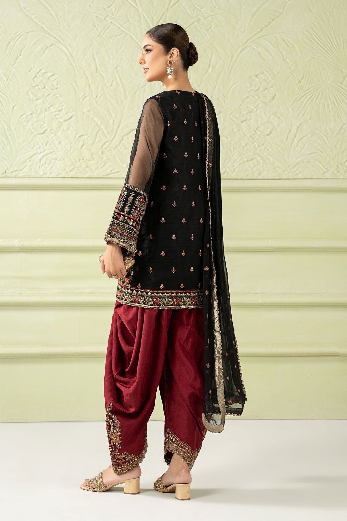 Maria b | Luxury Formal | SF-W25-56 by Maria B - Designer Dress  - Type : Ladies Clothes - Available at Libayah - 100% Original 