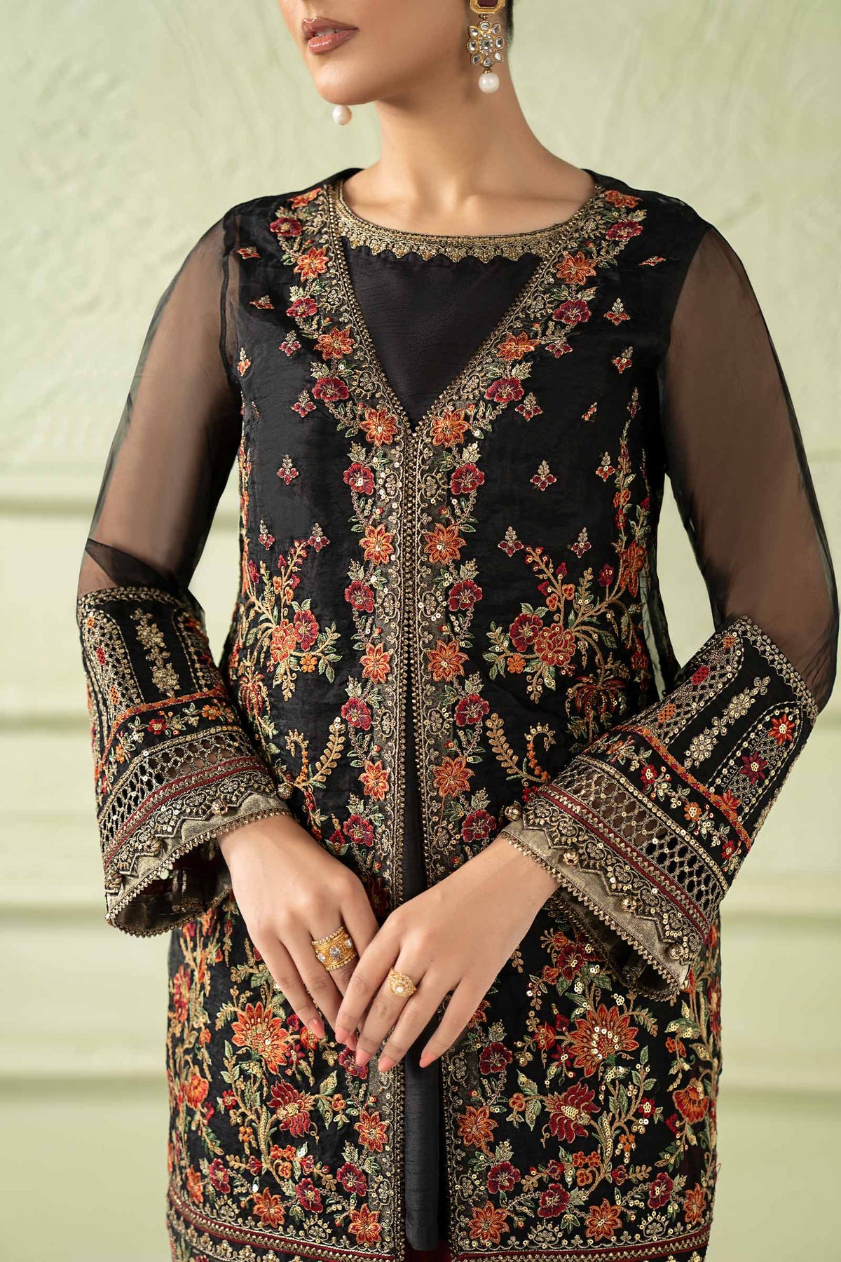 Maria b | Luxury Formal | SF-W25-56 by Maria B - Designer Dress  - Type : Ladies Clothes - Available at Libayah - 100% Original 