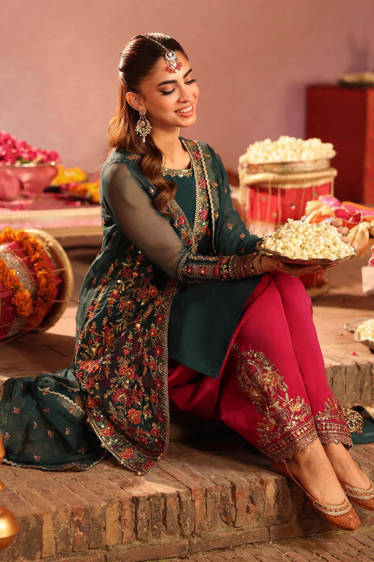 Maria b | Luxury Formal | SF-W25-56 by Maria B - Designer Dress  - Type : Ladies Clothes - Available at Libayah - 100% Original 