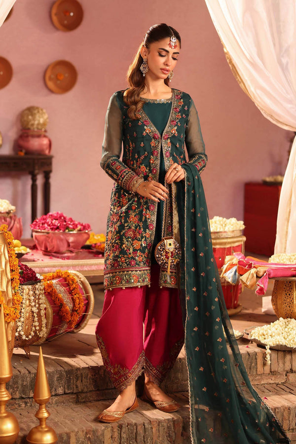Maria b | Luxury Formal | SF-W25-56 by Maria B - Designer Dress  - Type : Ladies Clothes - Available at Libayah - 100% Original 