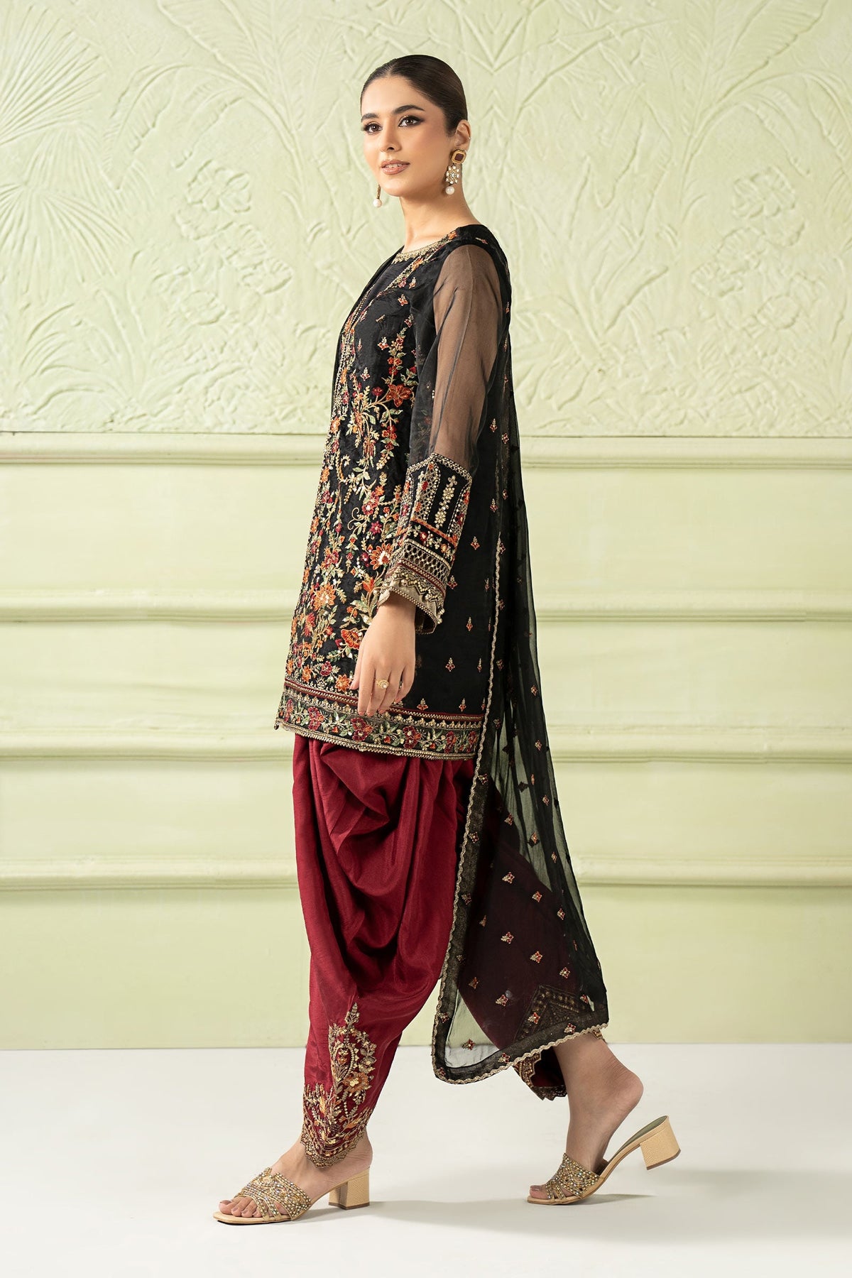 Maria b | Luxury Formal | SF-W25-56 by Maria B - Designer Dress  - Type : Ladies Clothes - Available at Libayah - 100% Original 