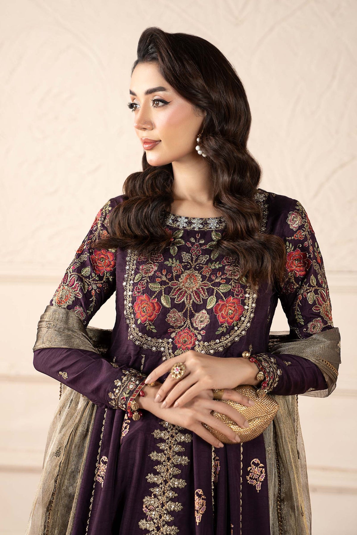 Maria B | Pre fall Dresses | SF-W25-94 P by Maria B - Designer Dress  - Type : Ladies Clothes - Available at Libayah - 100% Original 