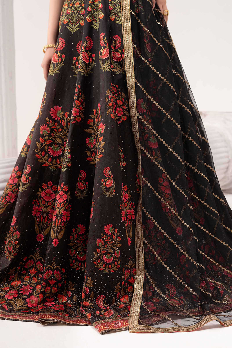Maria B | Luxury Formals | SF-EF26-04-Black by Maria B - Designer Dress  - Type : Ladies Clothes - Available at Libayah - 100% Original 
