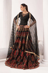Maria B | Luxury Formals | SF-EF26-04-Black by Maria B - Designer Dress  - Type : Ladies Clothes - Available at Libayah - 100% Original 