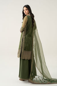 Maria B | Pre Fall Dresses | 3 Piece Embroidered Suit Deep Olive Green by Maria B - Designer Dress  - Type : Ladies Clothes - Available at Libayah - 100% Original 