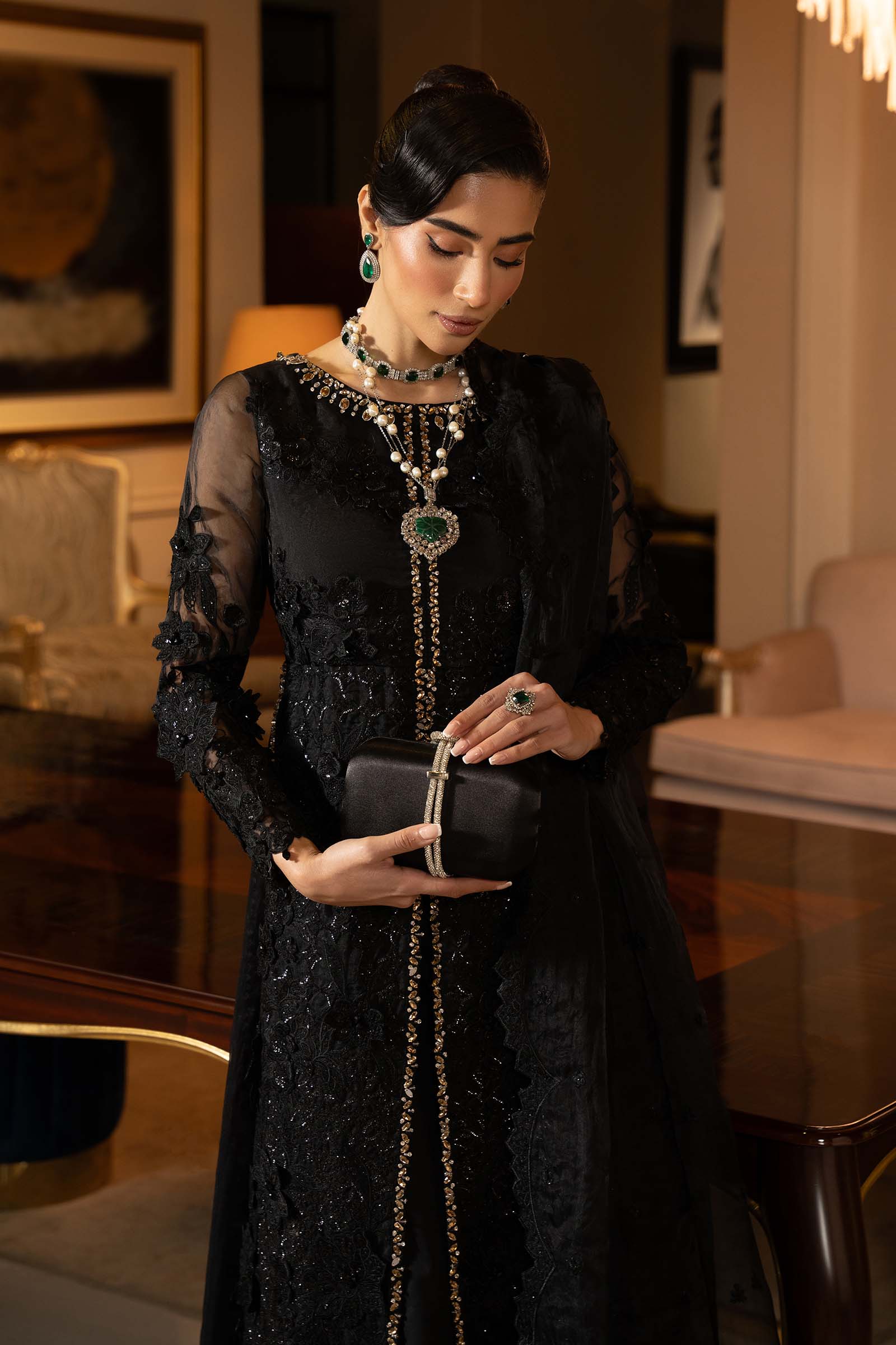 Maria B | Formal Wears | SF-EF25-04 by Maria B - Designer Dress - Type: Ladies Clothes - Available at Libayah - 100% Original